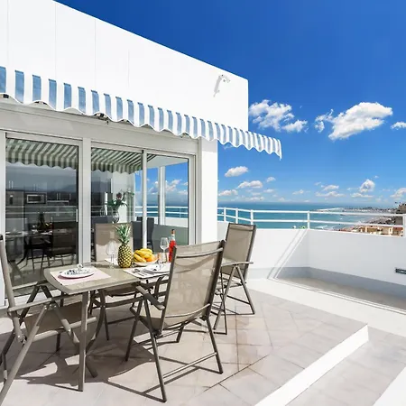 Impresionante Atico, Primera Liinea Playa, Vistas Al Mar, Piscina Comunitaria 公寓